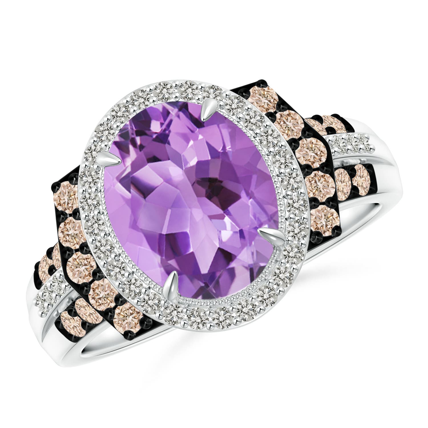 A - Amethyst / 2.81 CT / 14 KT White Gold