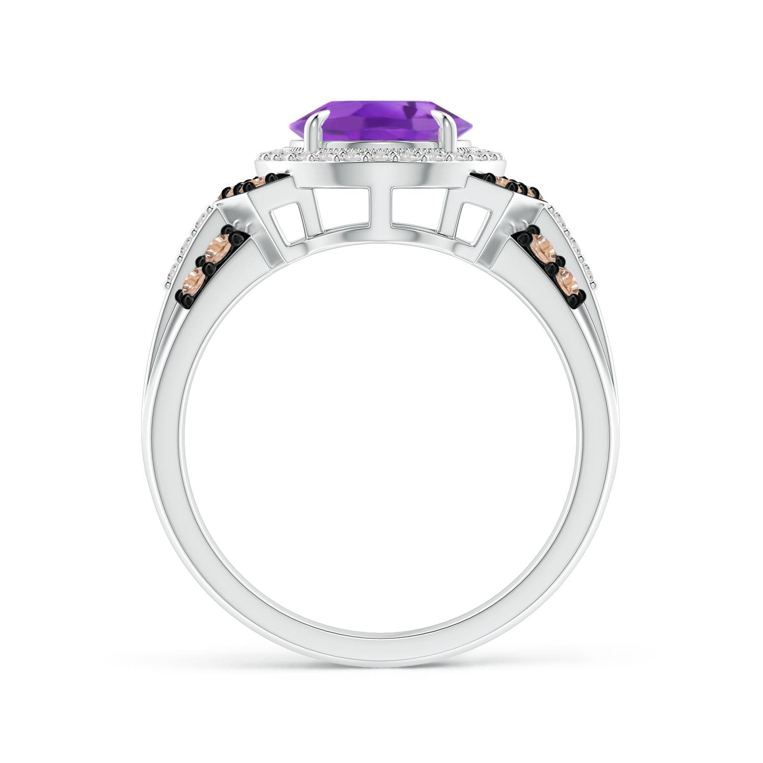 AA - Amethyst / 2.81 CT / 14 KT White Gold