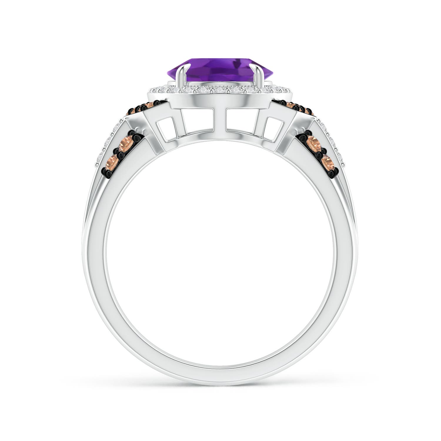 AAA - Amethyst / 2.81 CT / 14 KT White Gold