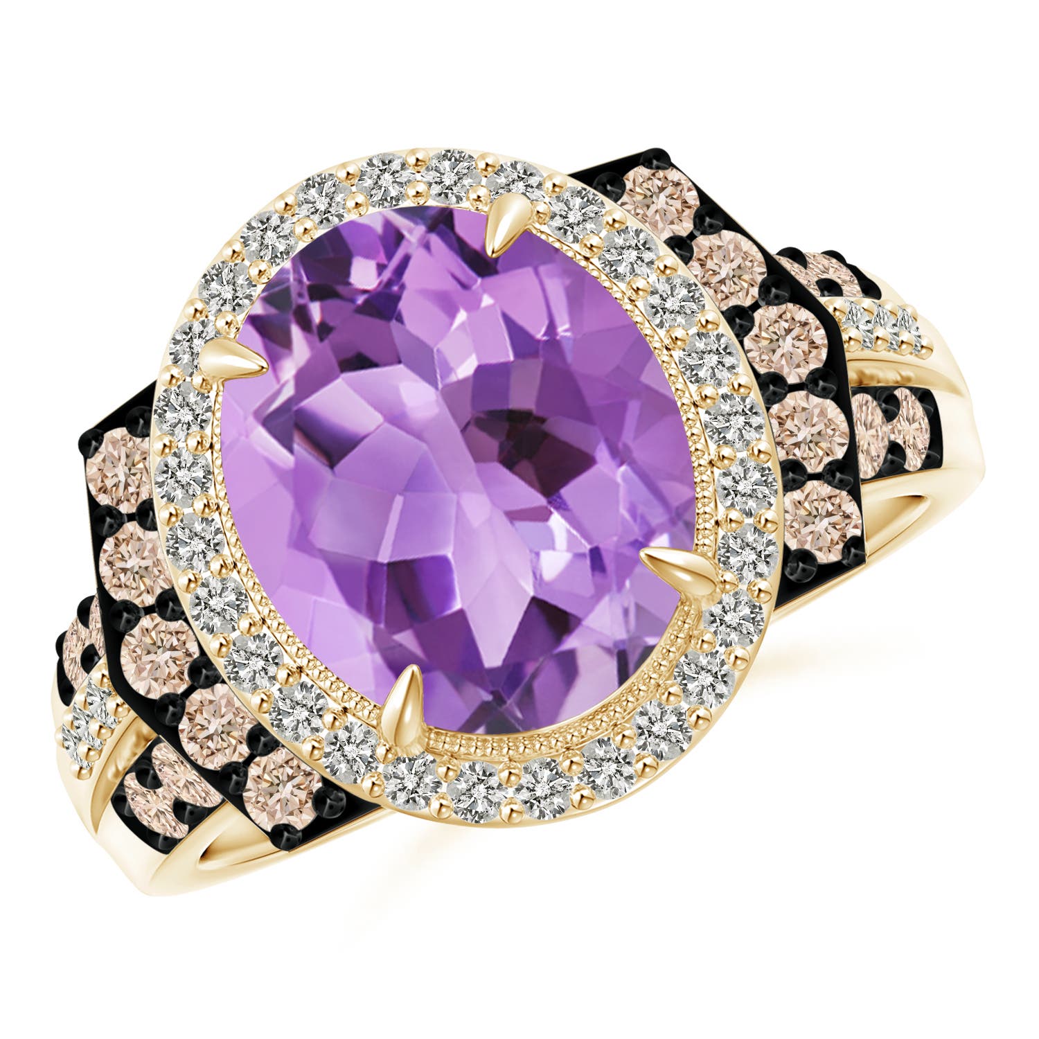 A - Amethyst / 3.8 CT / 14 KT Yellow Gold