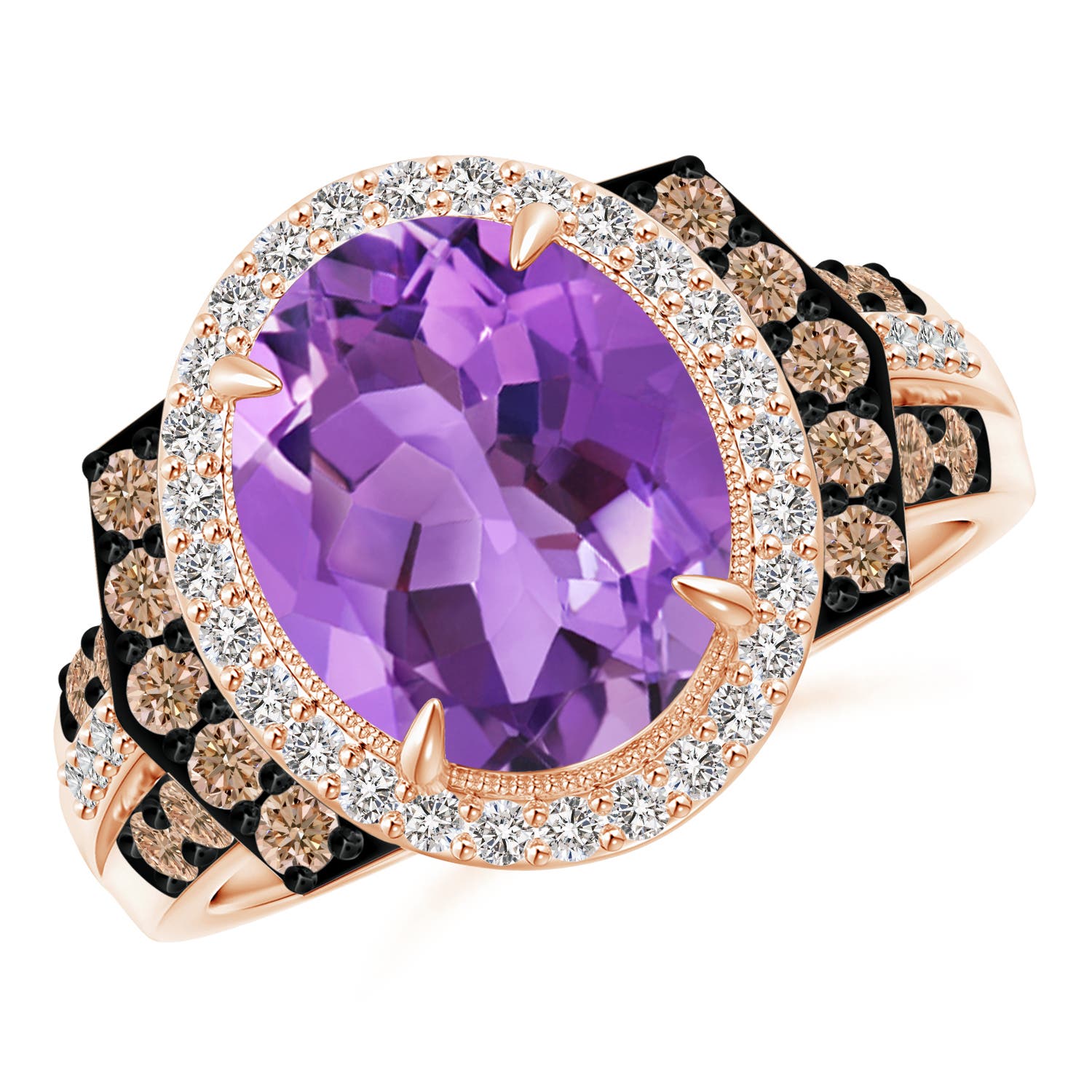 AA - Amethyst / 3.8 CT / 14 KT Rose Gold