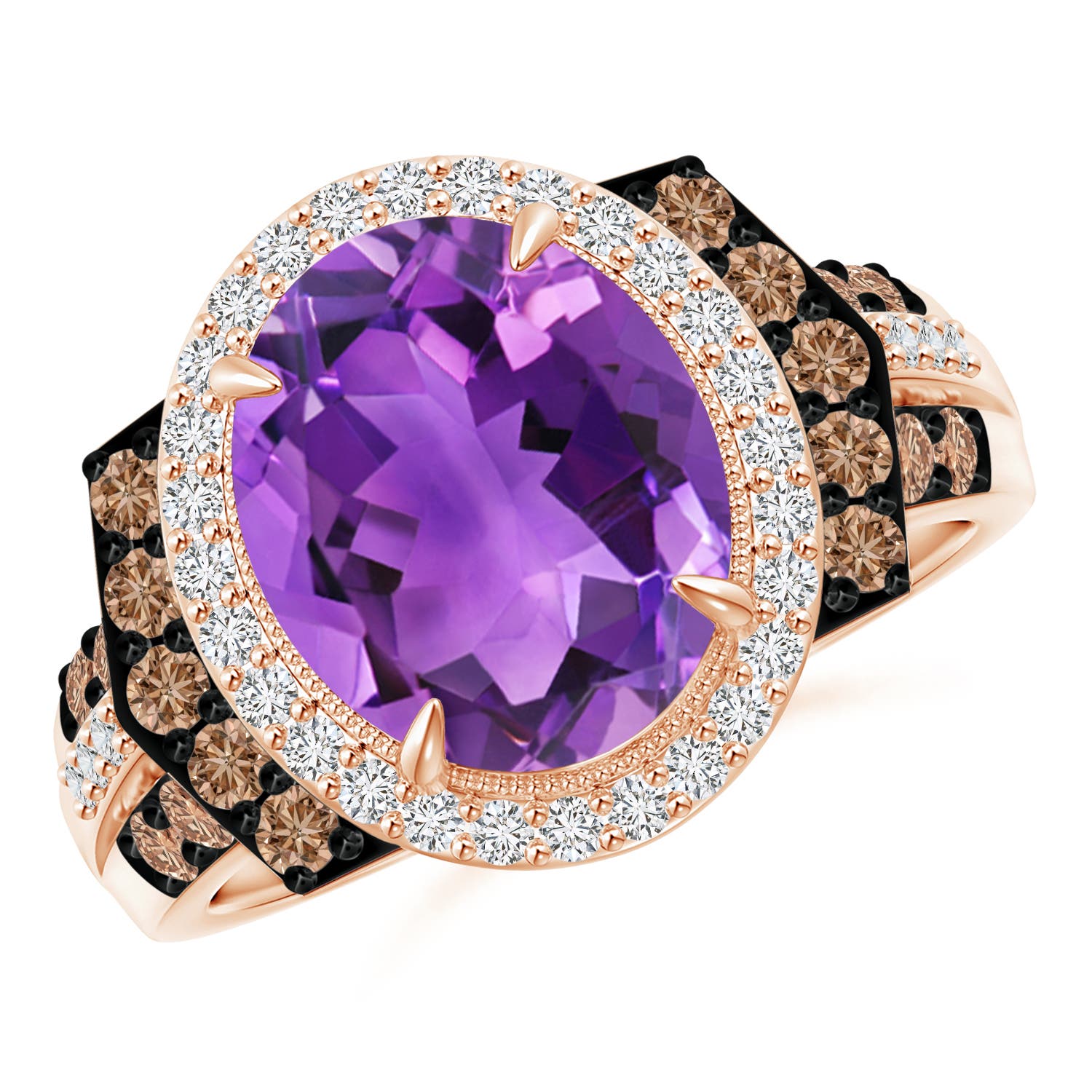AAA - Amethyst / 3.8 CT / 14 KT Rose Gold