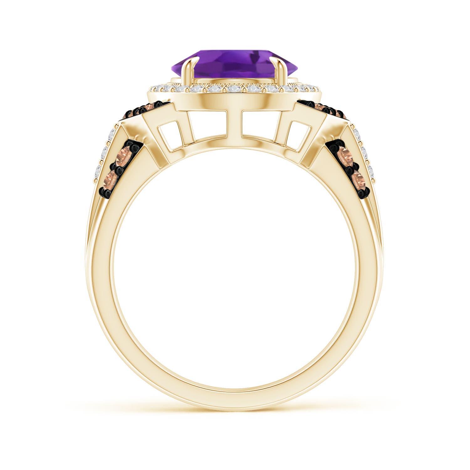 AAA - Amethyst / 3.8 CT / 14 KT Yellow Gold