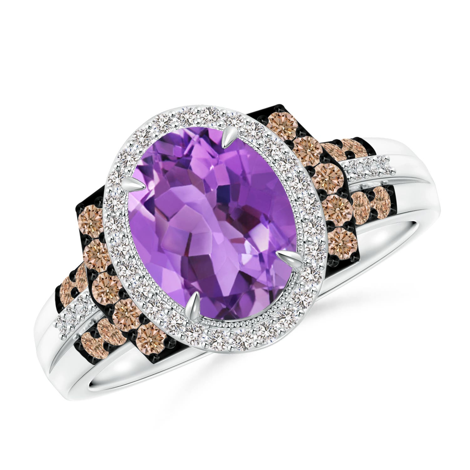 AA - Amethyst / 2.02 CT / 14 KT White Gold