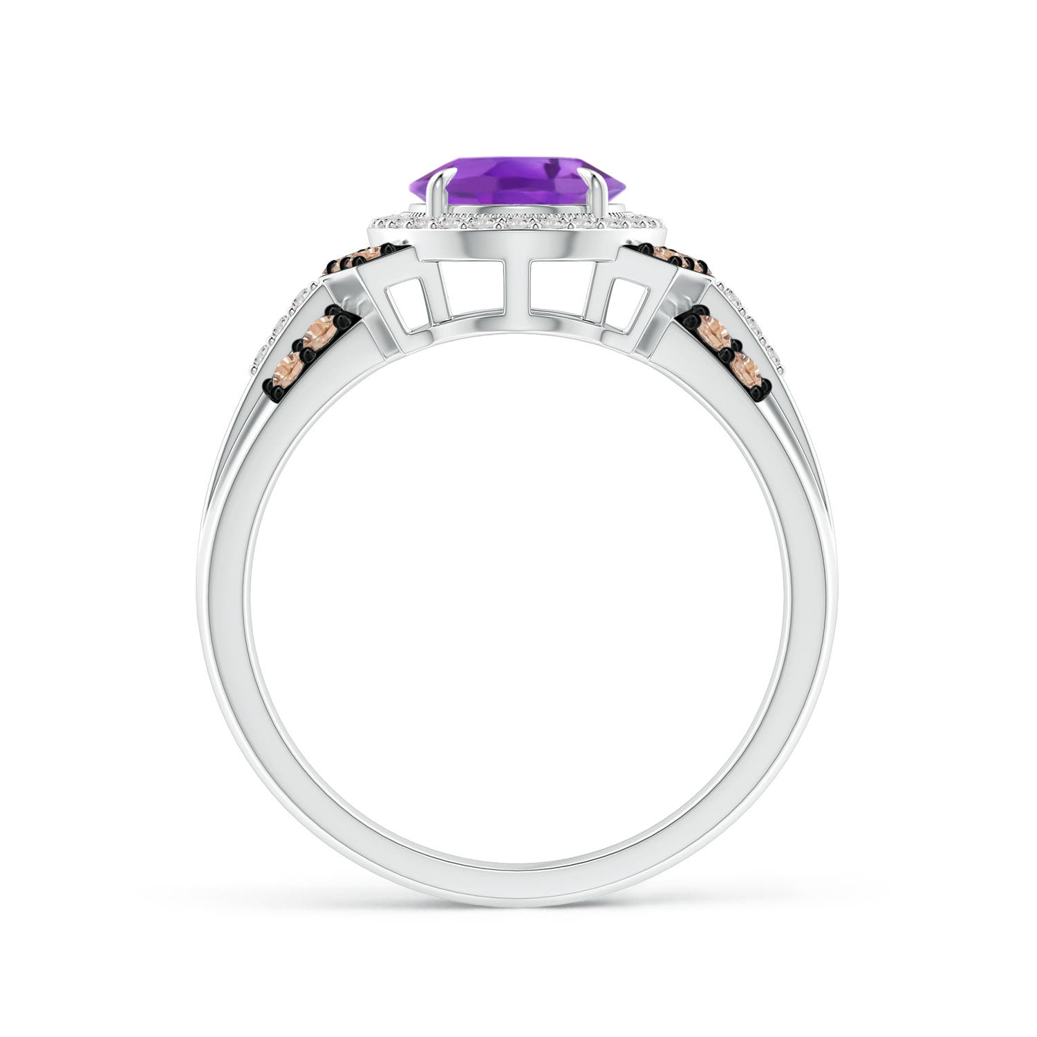 AA - Amethyst / 2.02 CT / 14 KT White Gold