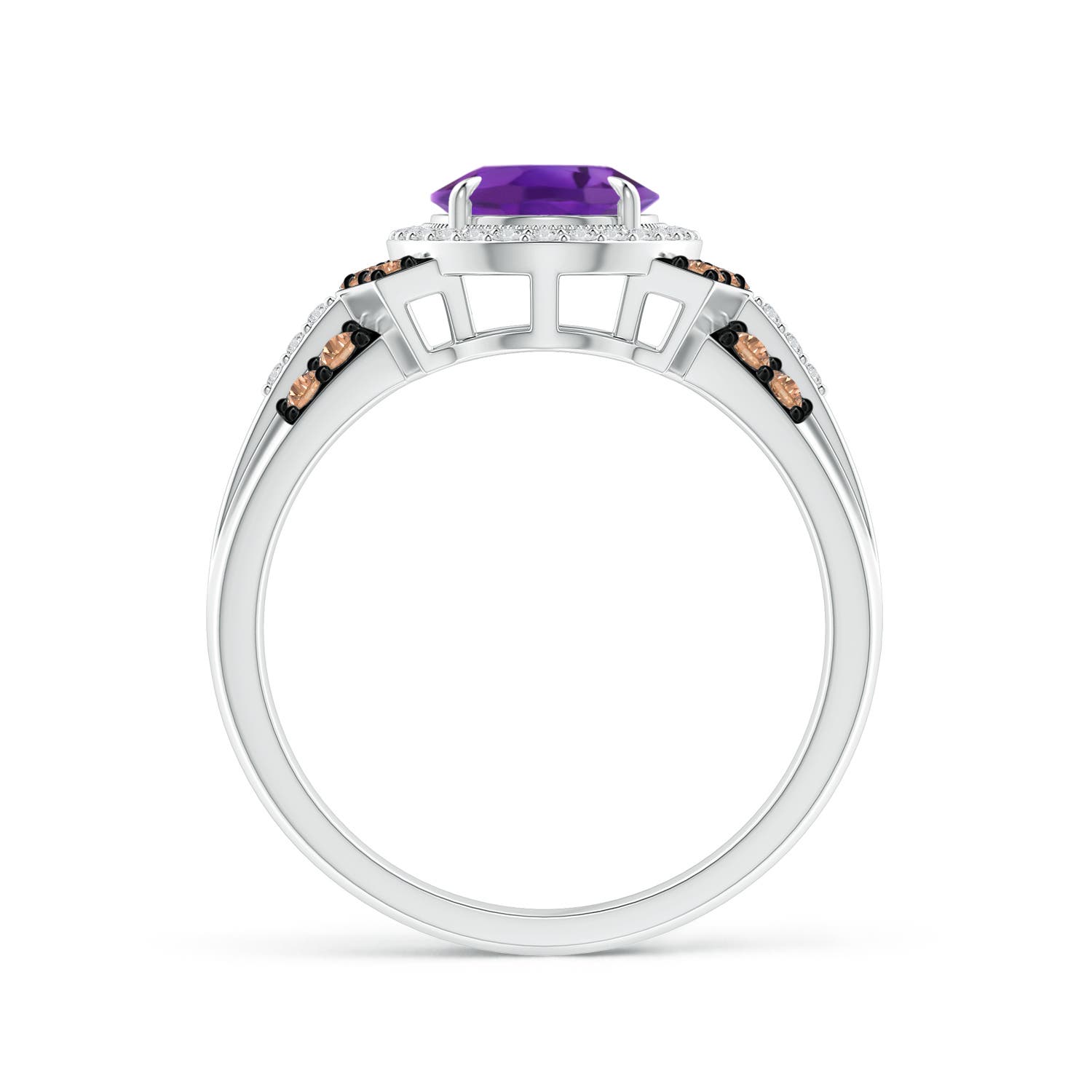 AAA - Amethyst / 2.02 CT / 14 KT White Gold