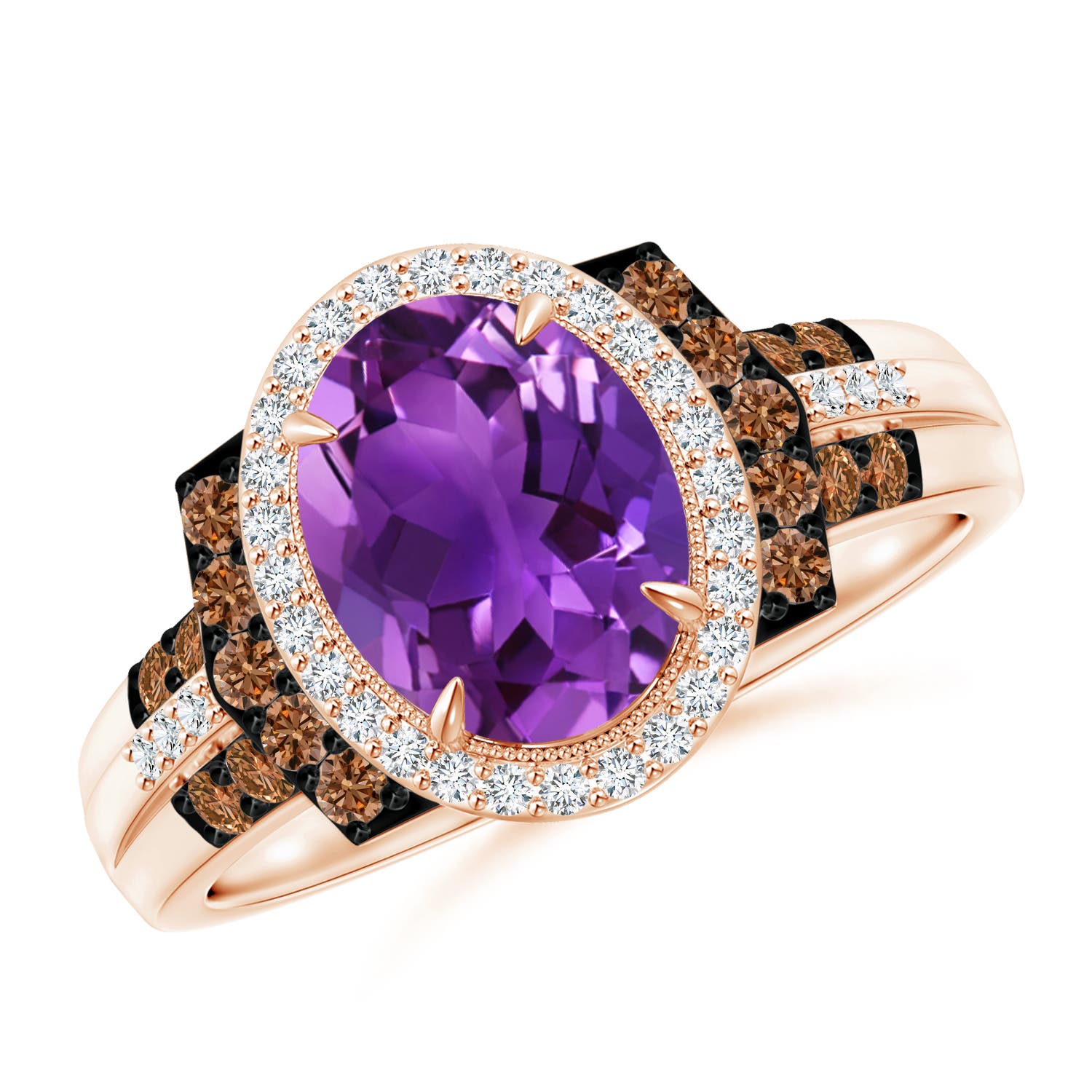 AAAA - Amethyst / 2.02 CT / 14 KT Rose Gold