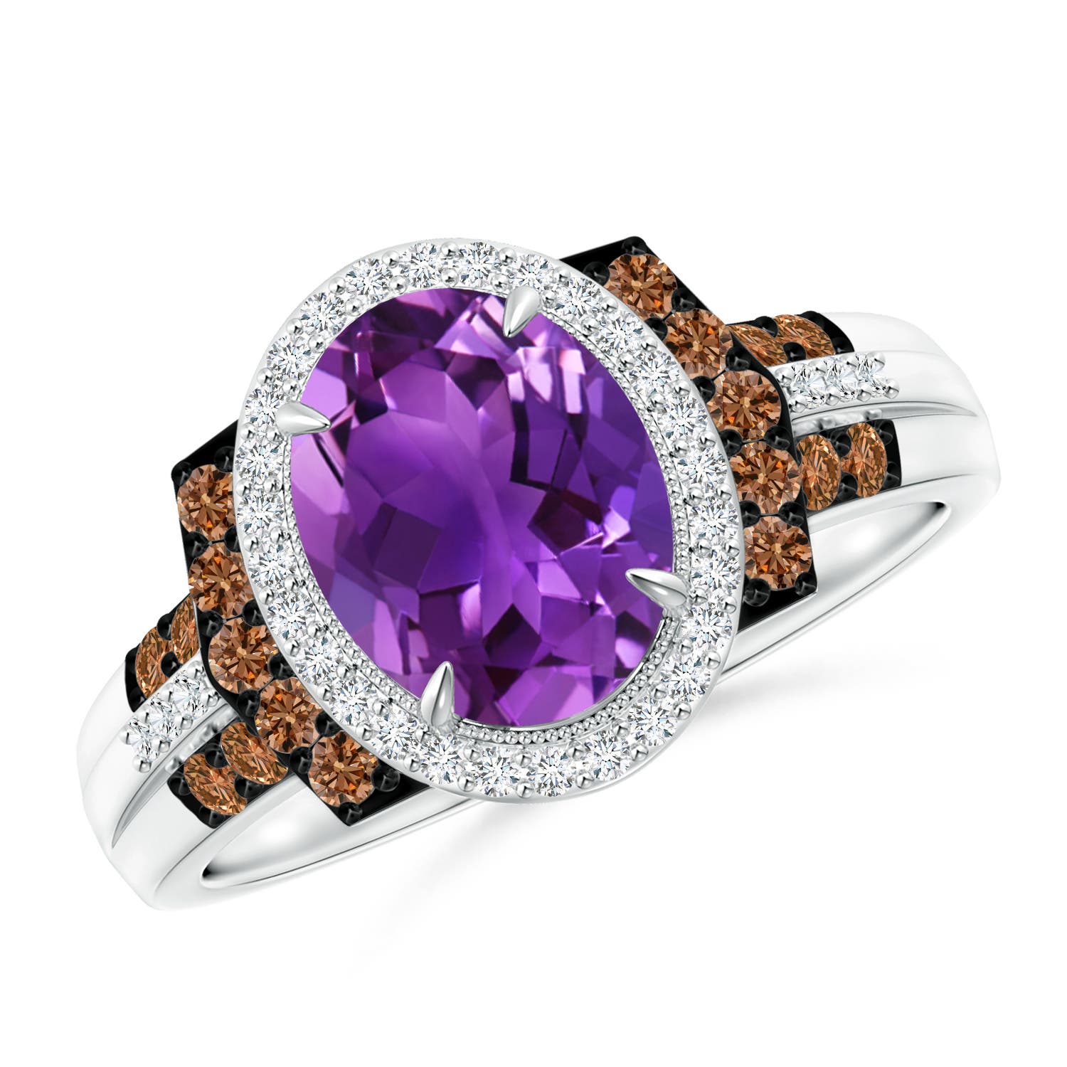 AAAA - Amethyst / 2.02 CT / 14 KT White Gold