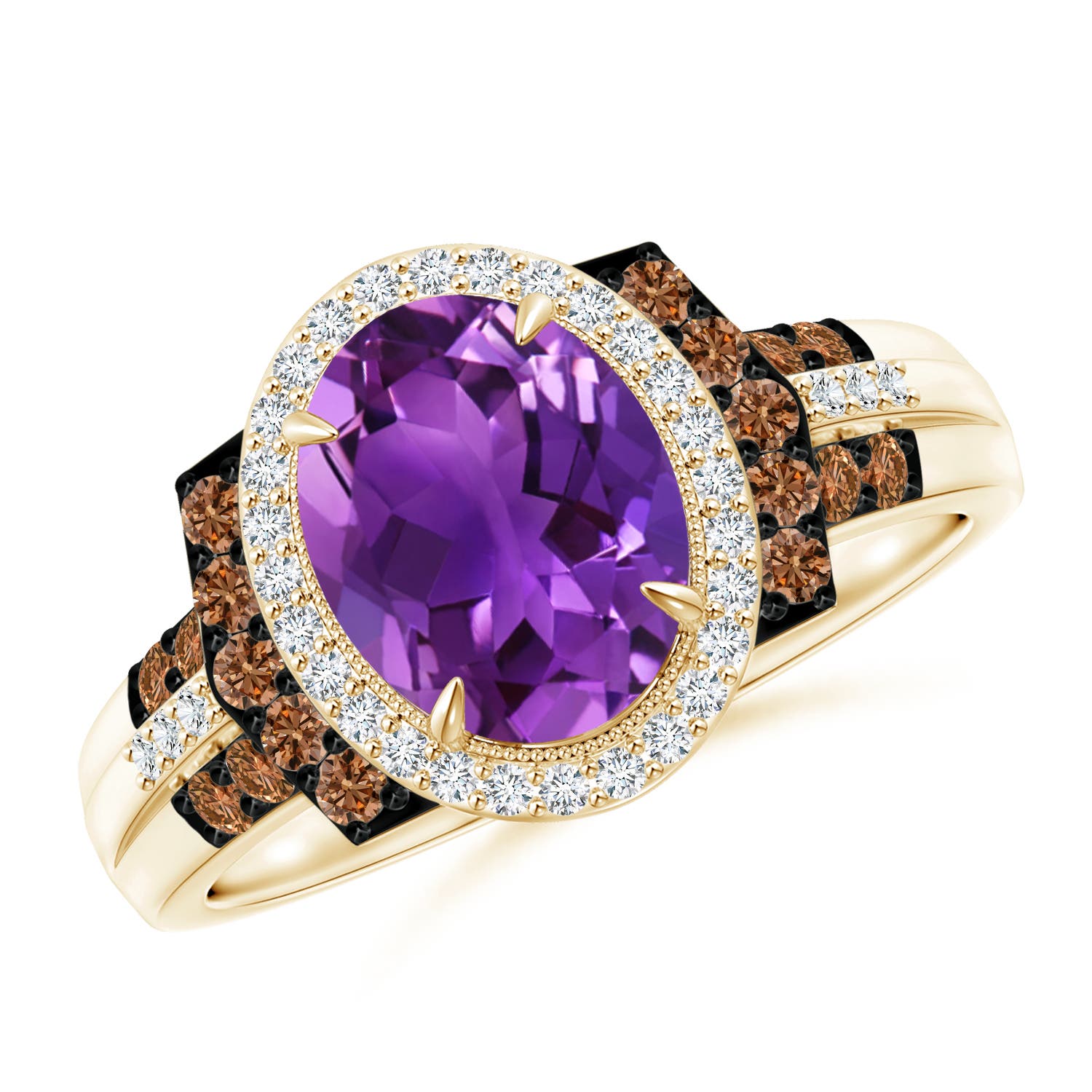 AAAA - Amethyst / 2.02 CT / 14 KT Yellow Gold