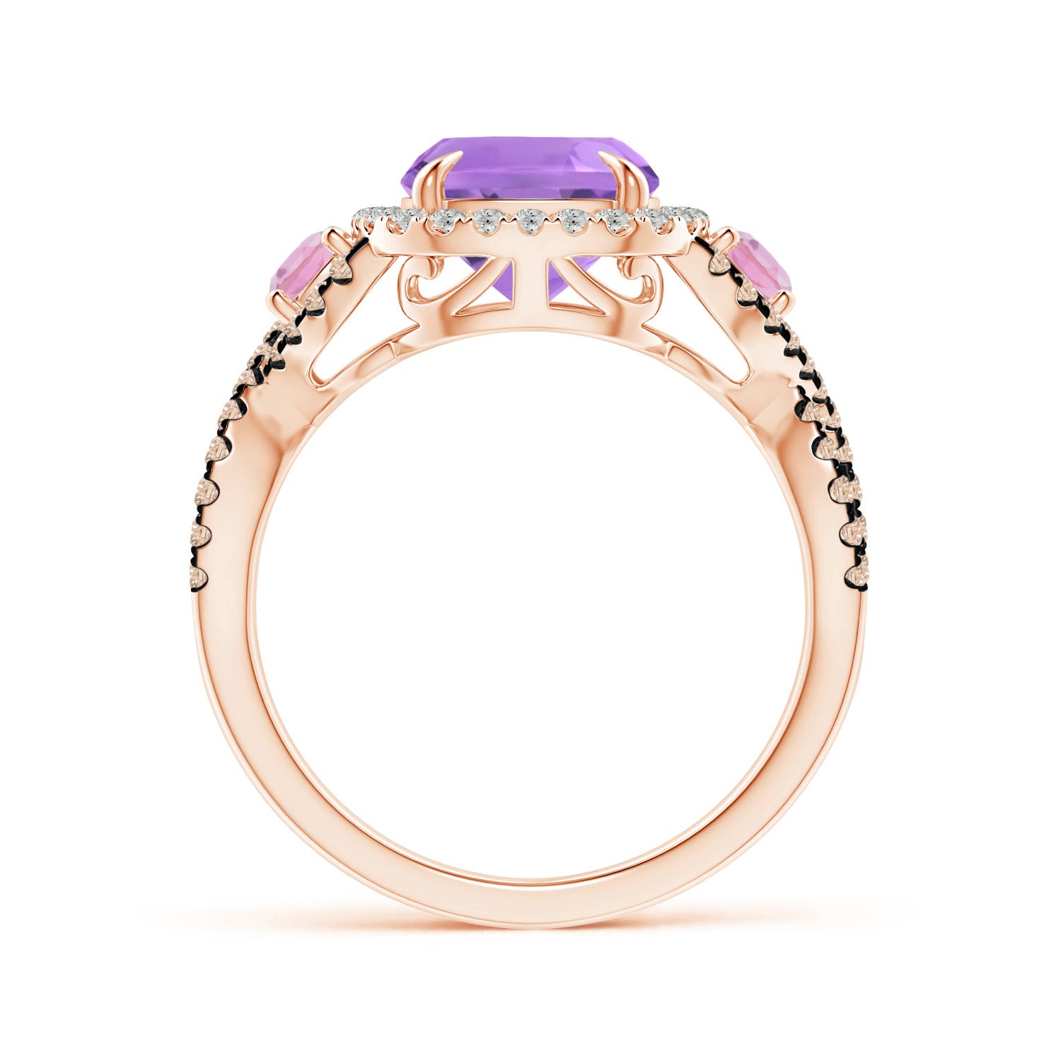 A - Amethyst / 3.39 CT / 14 KT Rose Gold