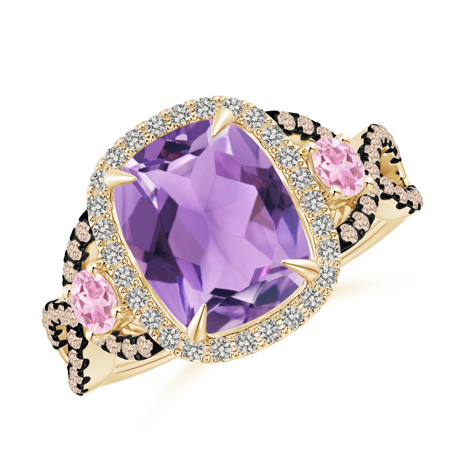 A - Amethyst / 3.39 CT / 14 KT Yellow Gold