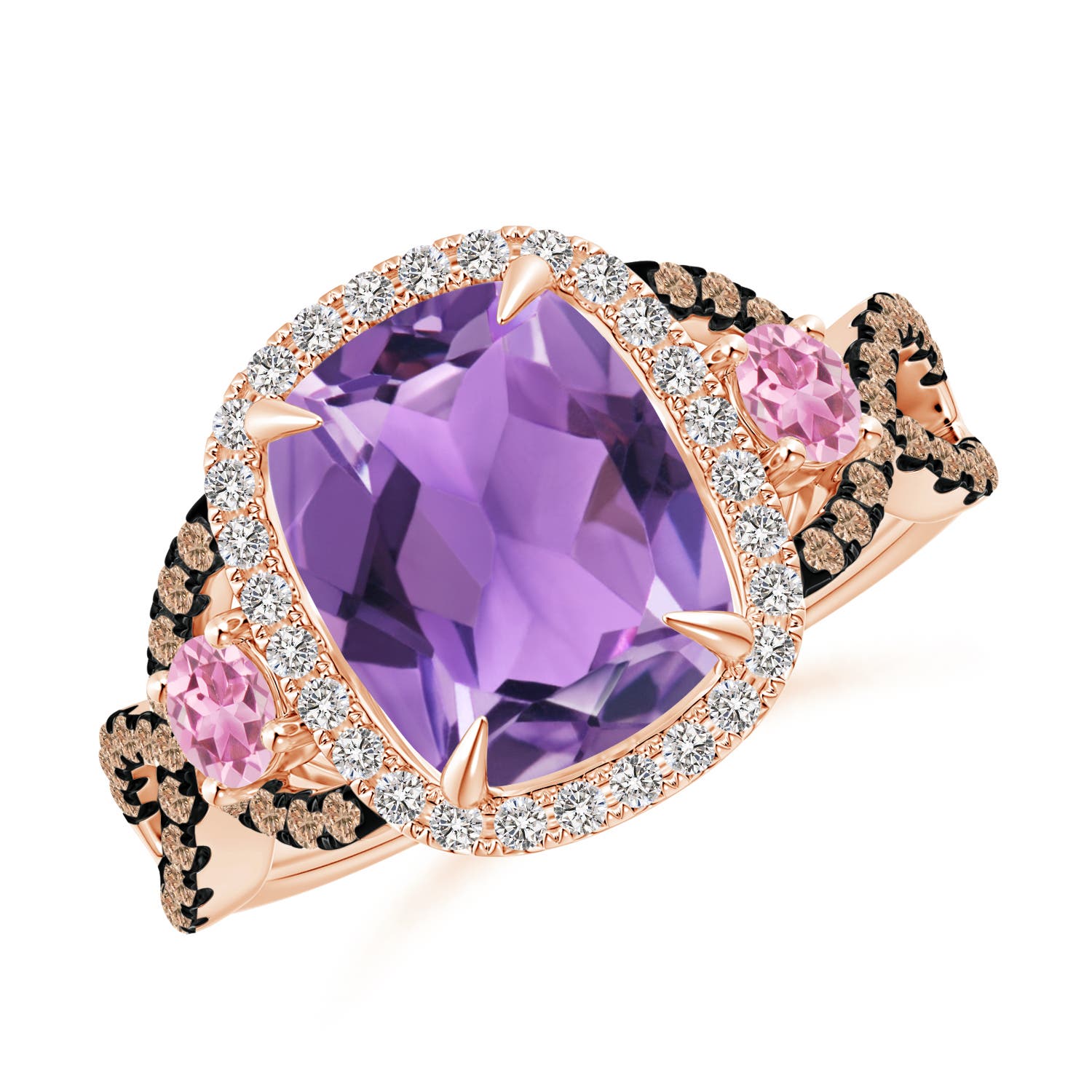 AA - Amethyst / 3.39 CT / 14 KT Rose Gold