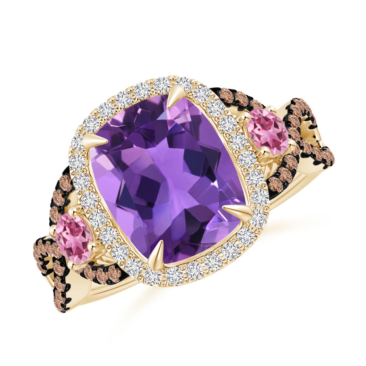 AAA - Amethyst / 3.39 CT / 14 KT Yellow Gold