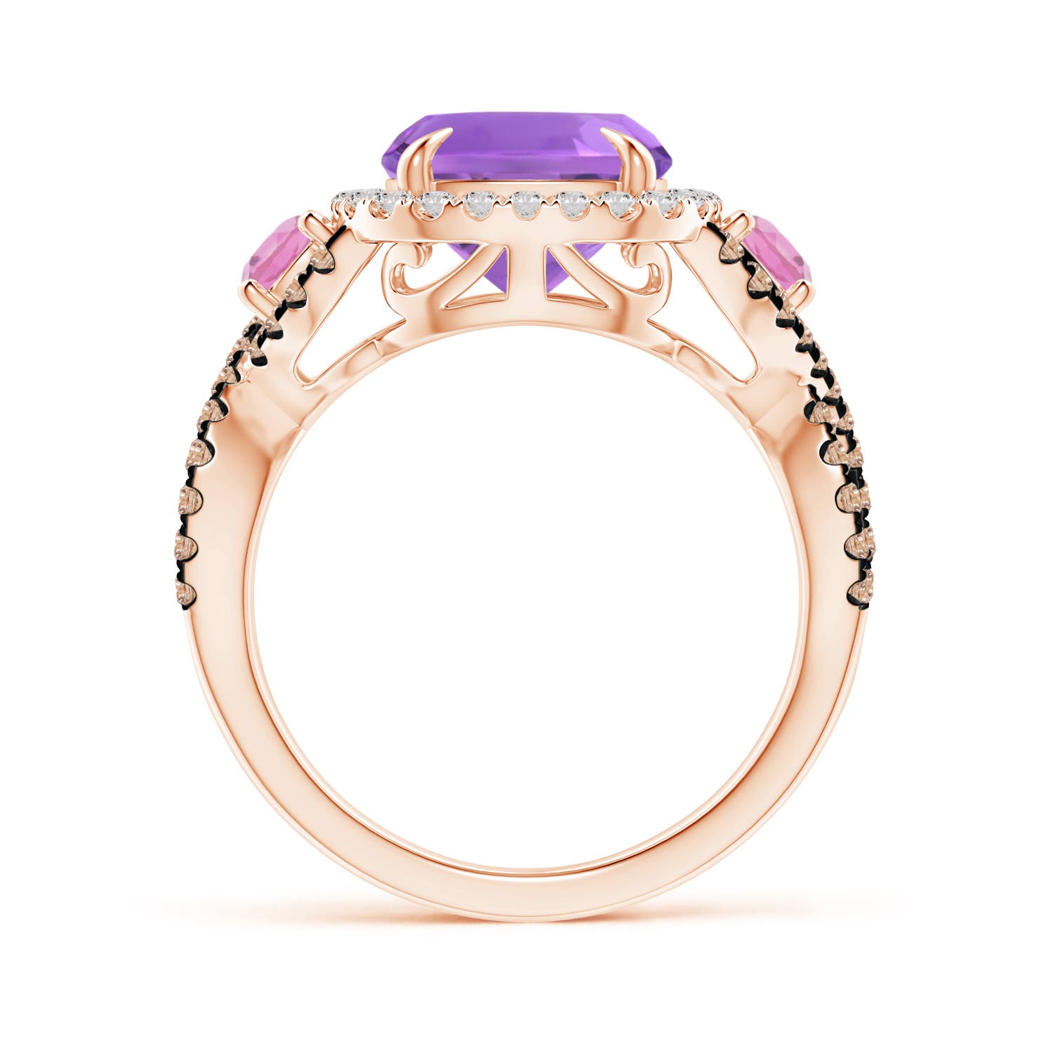 AA - Amethyst / 4.4 CT / 14 KT Rose Gold