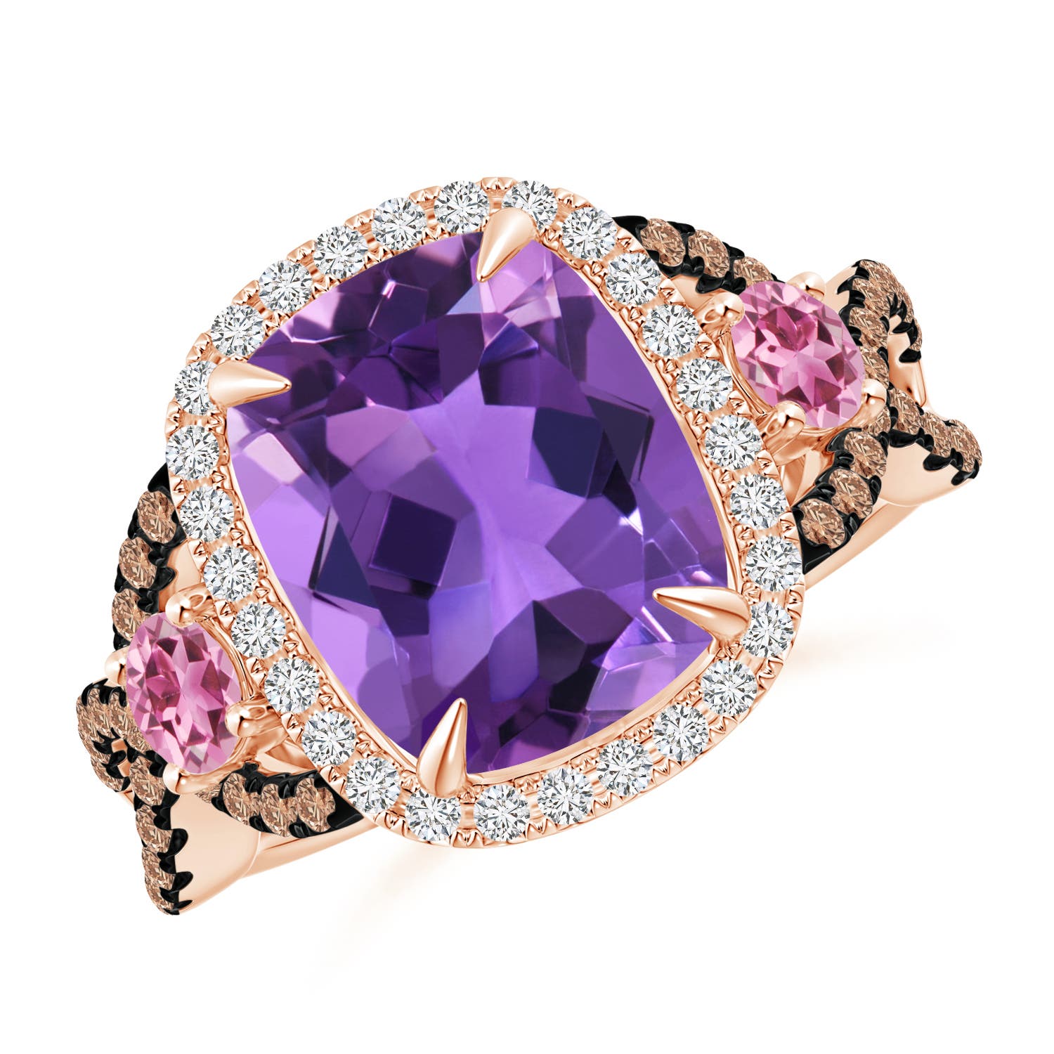 AAA - Amethyst / 4.4 CT / 14 KT Rose Gold