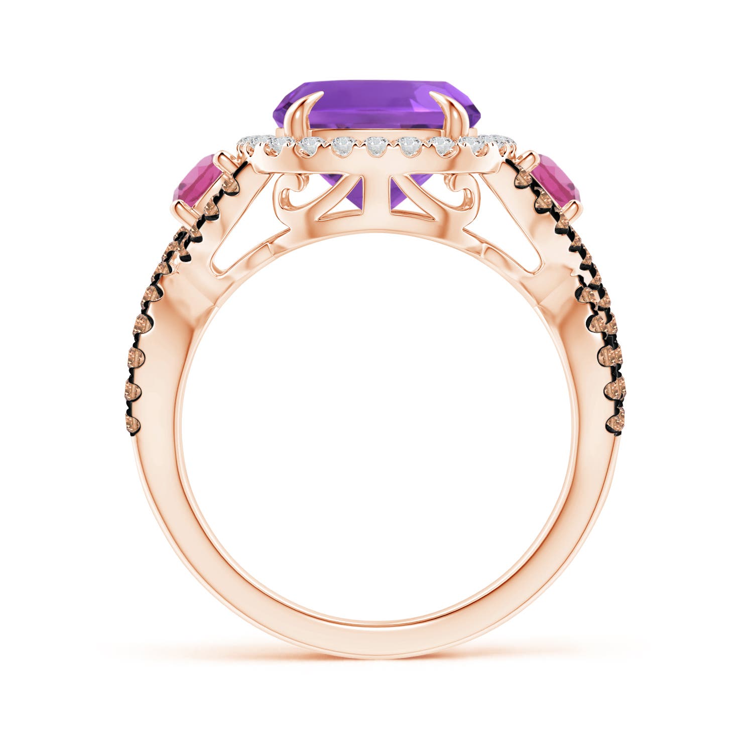 AAA - Amethyst / 4.4 CT / 14 KT Rose Gold