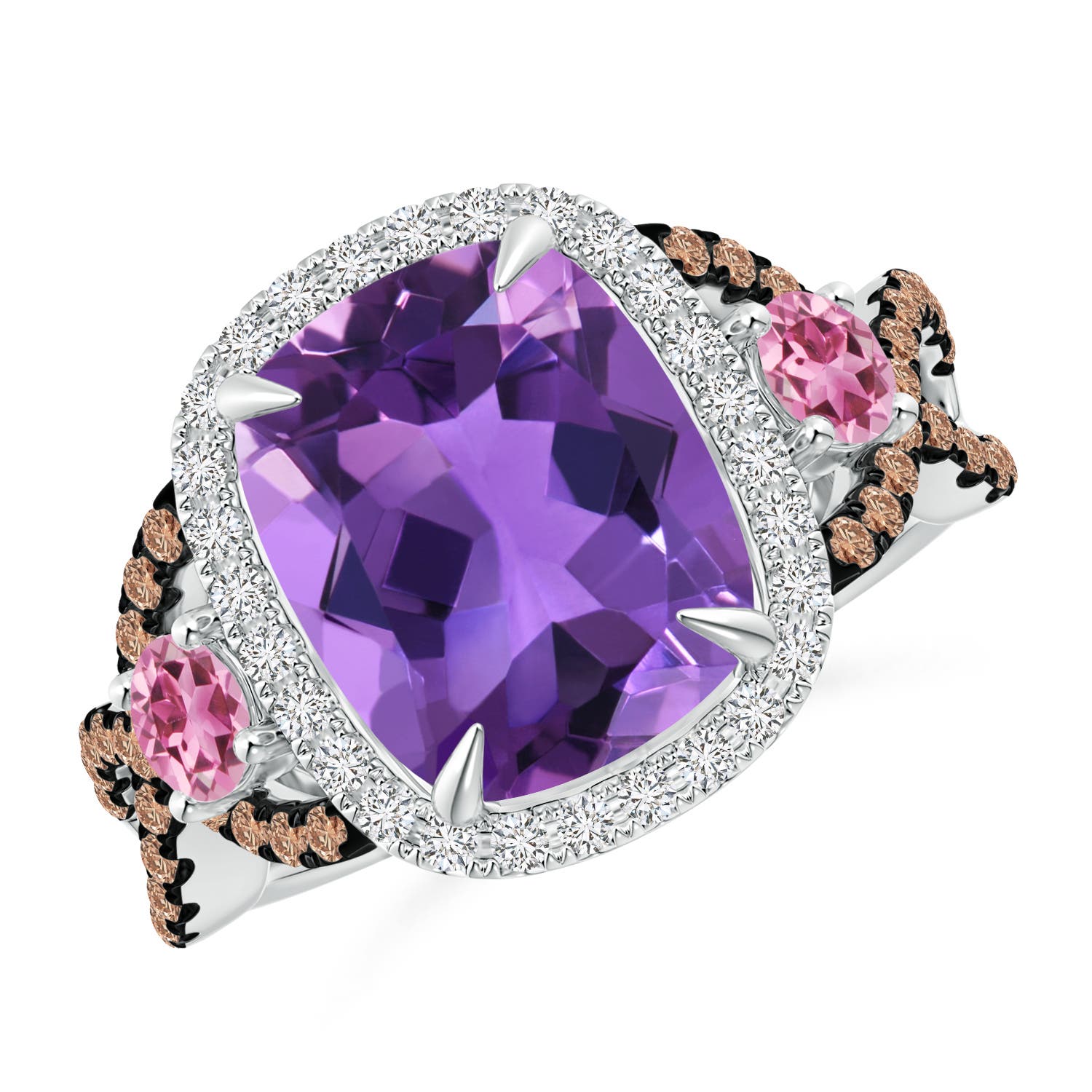 AAA - Amethyst / 4.4 CT / 14 KT White Gold