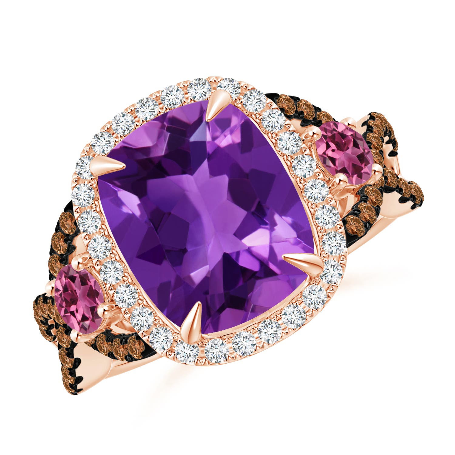 AAAA - Amethyst / 4.4 CT / 14 KT Rose Gold