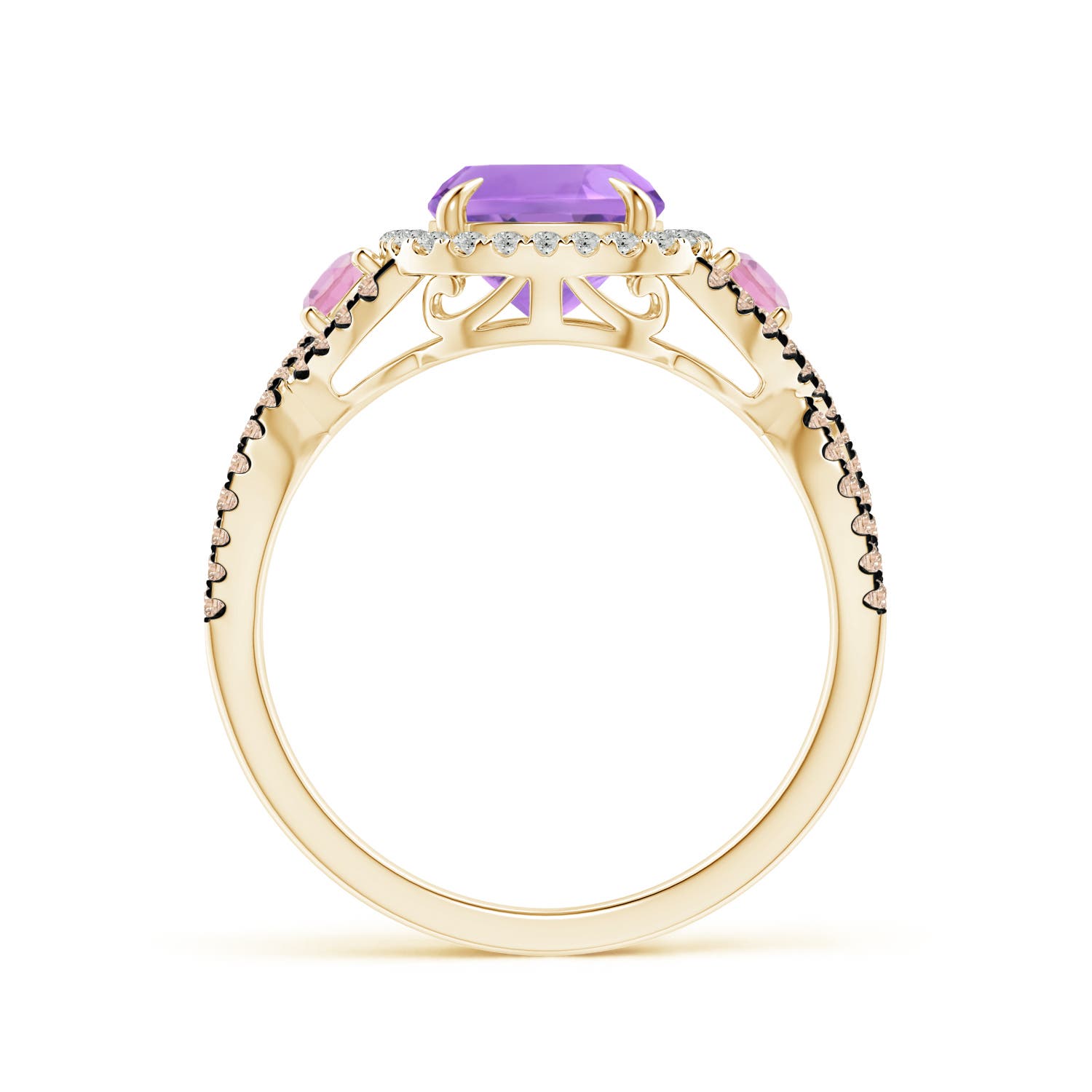 A - Amethyst / 2.59 CT / 14 KT Yellow Gold