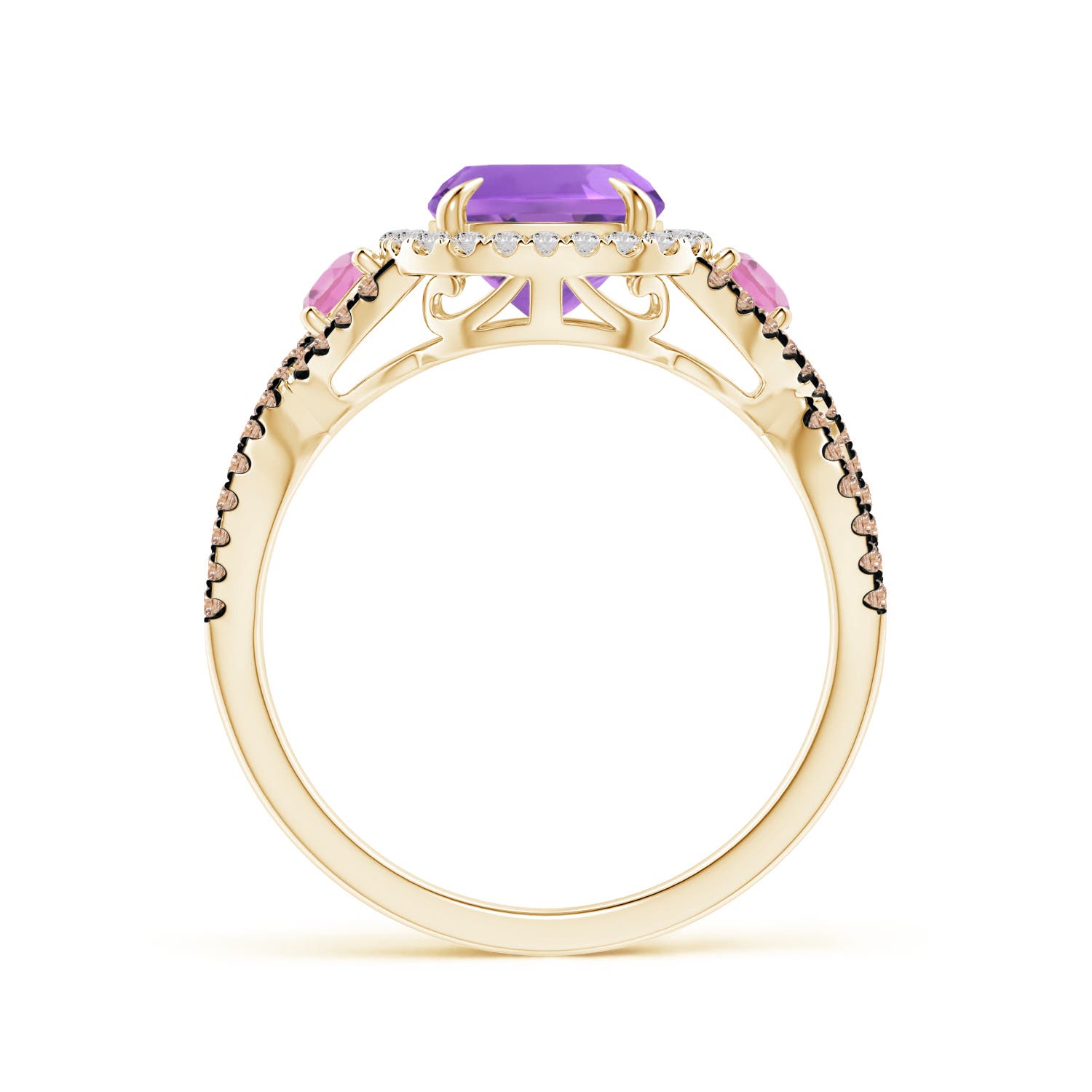 AA - Amethyst / 2.59 CT / 14 KT Yellow Gold