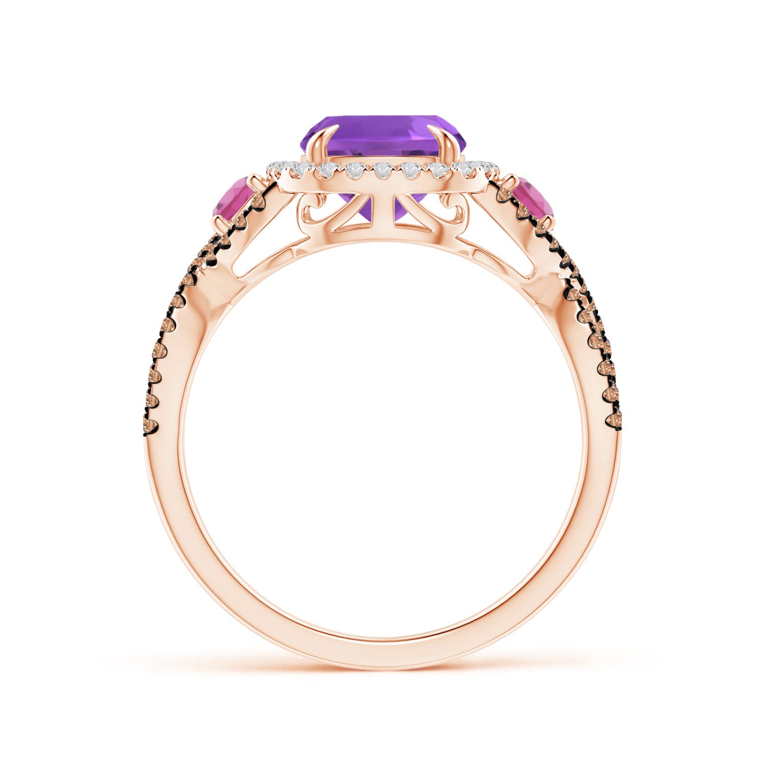 AAA - Amethyst / 2.59 CT / 14 KT Rose Gold