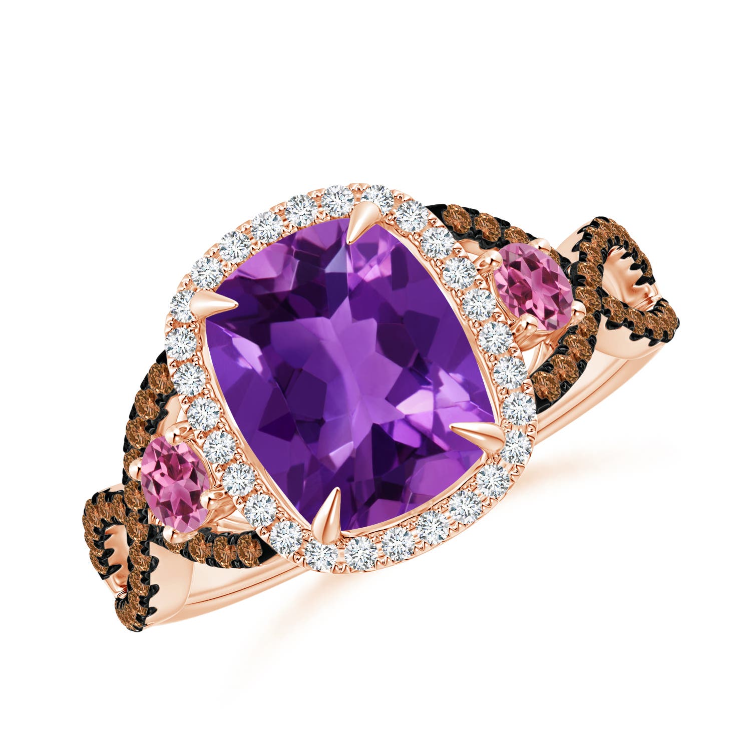 AAAA - Amethyst / 2.59 CT / 14 KT Rose Gold