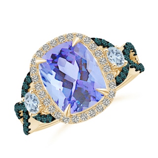 Cushion Rectangular A Tanzanite