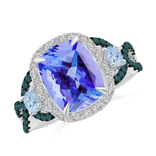 Cushion Rectangular AA Tanzanite