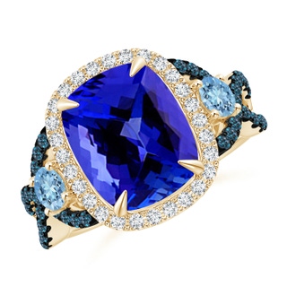 Cushion Rectangular AAAA Tanzanite