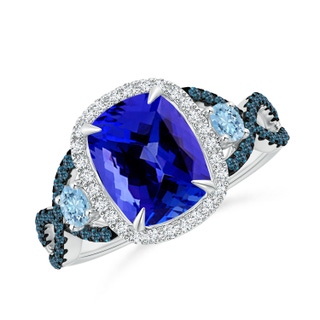 Cushion Rectangular AAAA Tanzanite