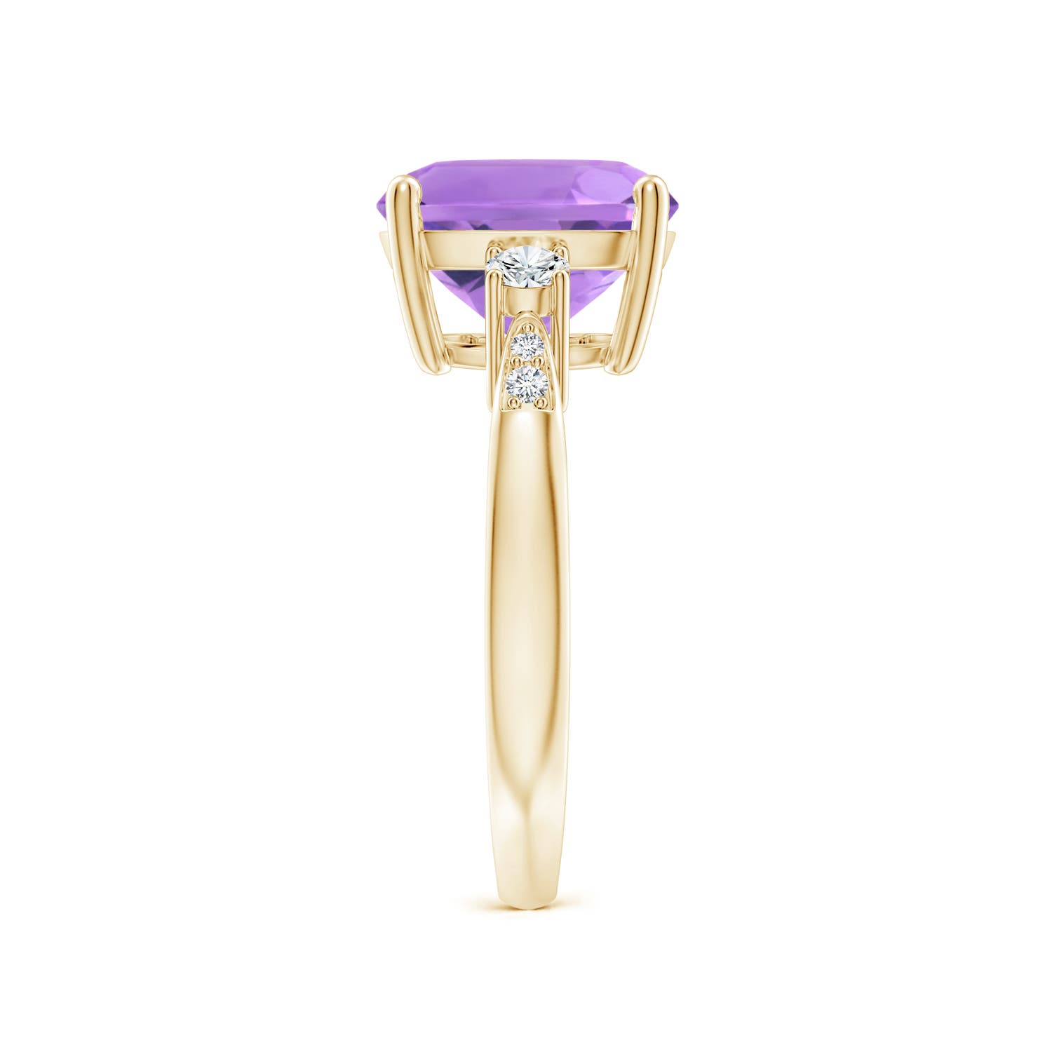 A - Amethyst / 3.85 CT / 14 KT Yellow Gold