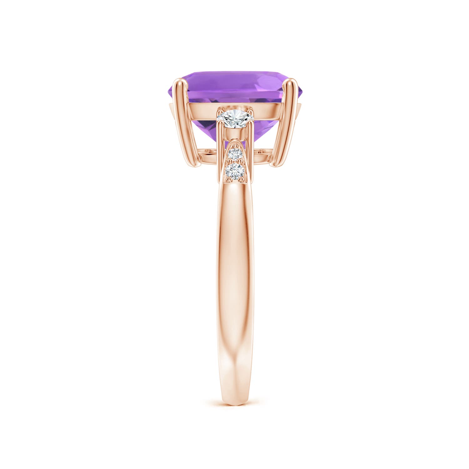 AA - Amethyst / 3.85 CT / 14 KT Rose Gold