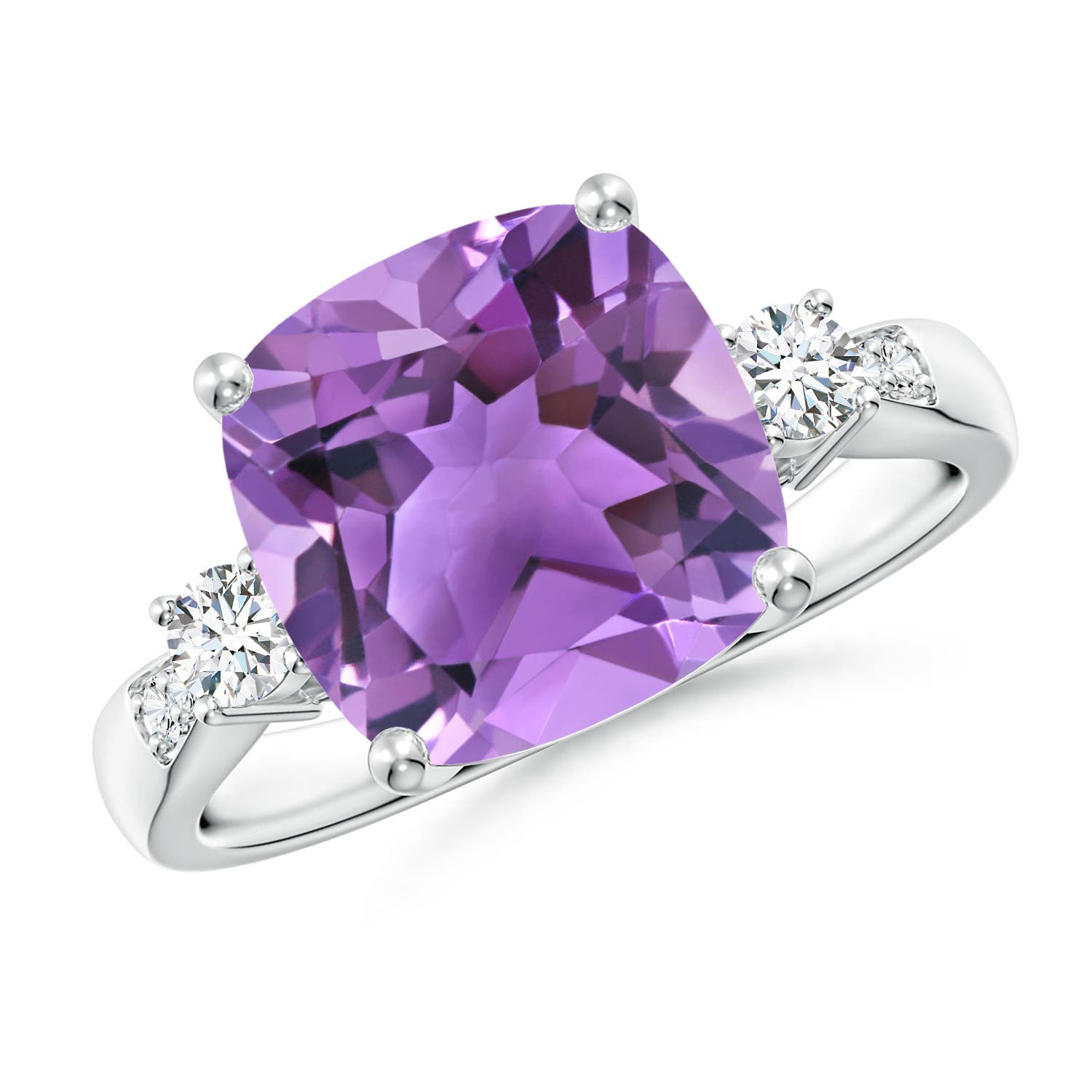 AA - Amethyst / 3.85 CT / 14 KT White Gold