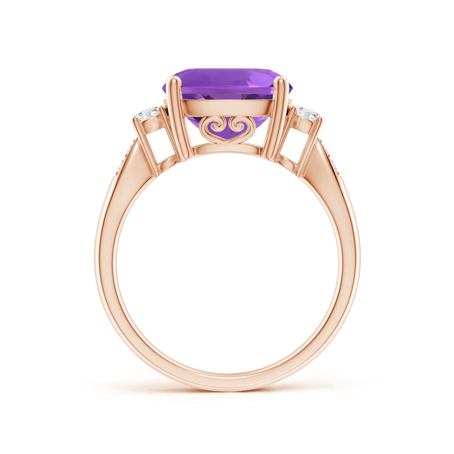 AAA - Amethyst / 3.85 CT / 14 KT Rose Gold