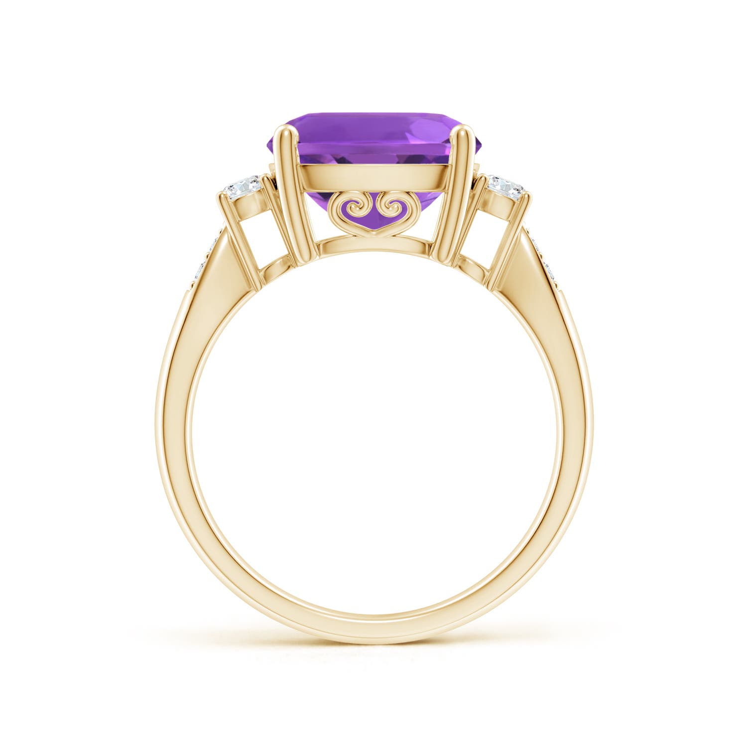 AAA - Amethyst / 3.85 CT / 14 KT Yellow Gold