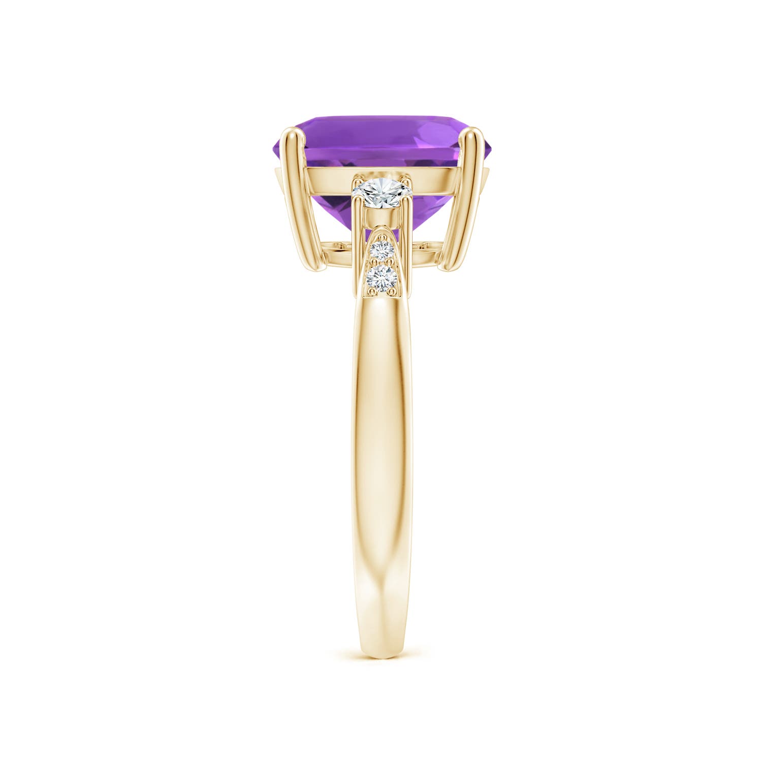 AAA - Amethyst / 3.85 CT / 14 KT Yellow Gold