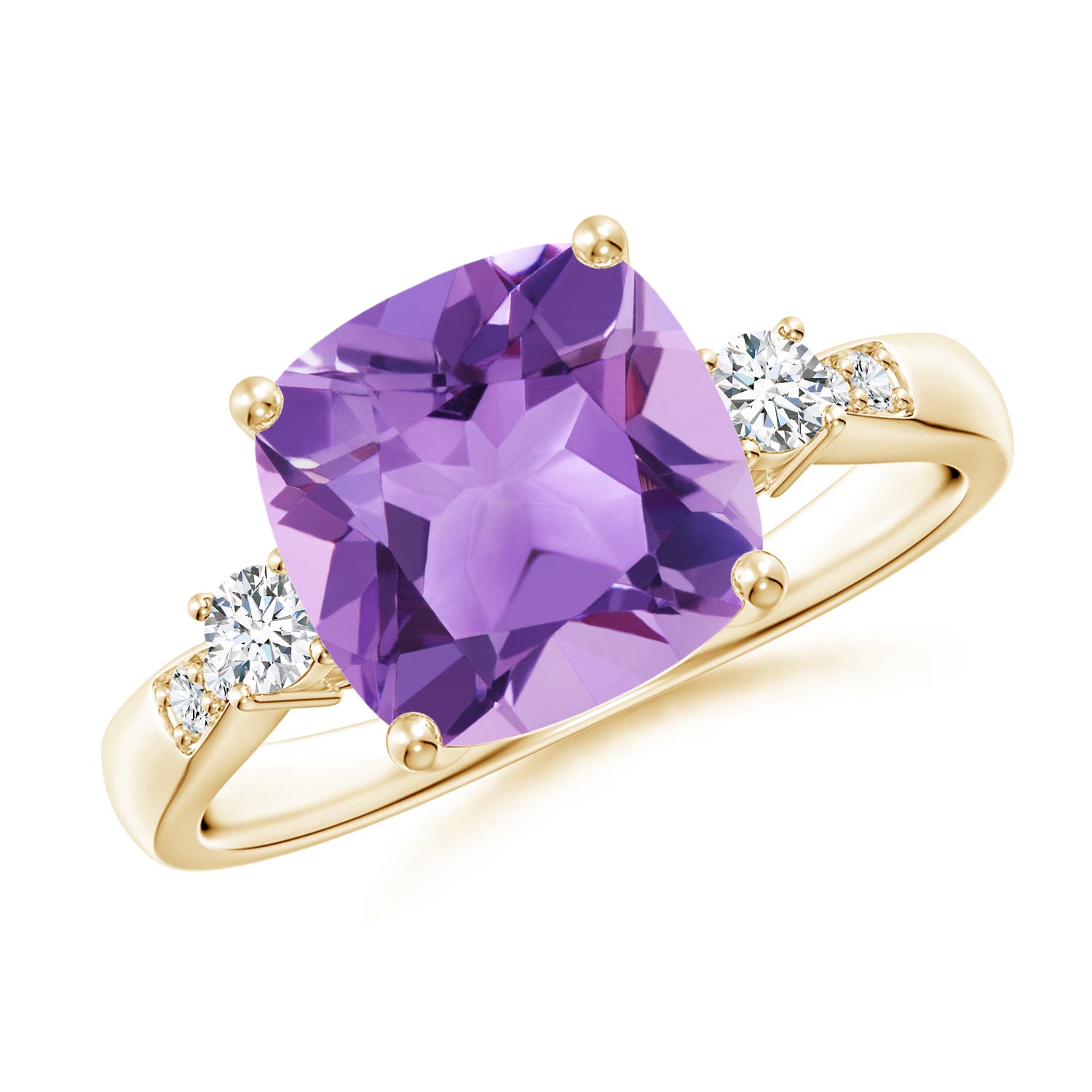 A - Amethyst / 3.27 CT / 14 KT Yellow Gold