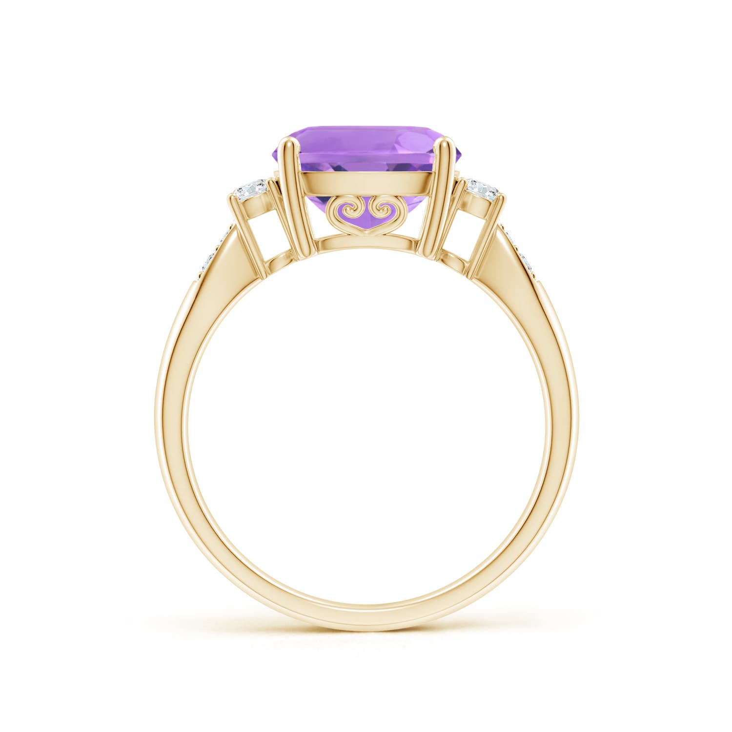 A - Amethyst / 3.27 CT / 14 KT Yellow Gold