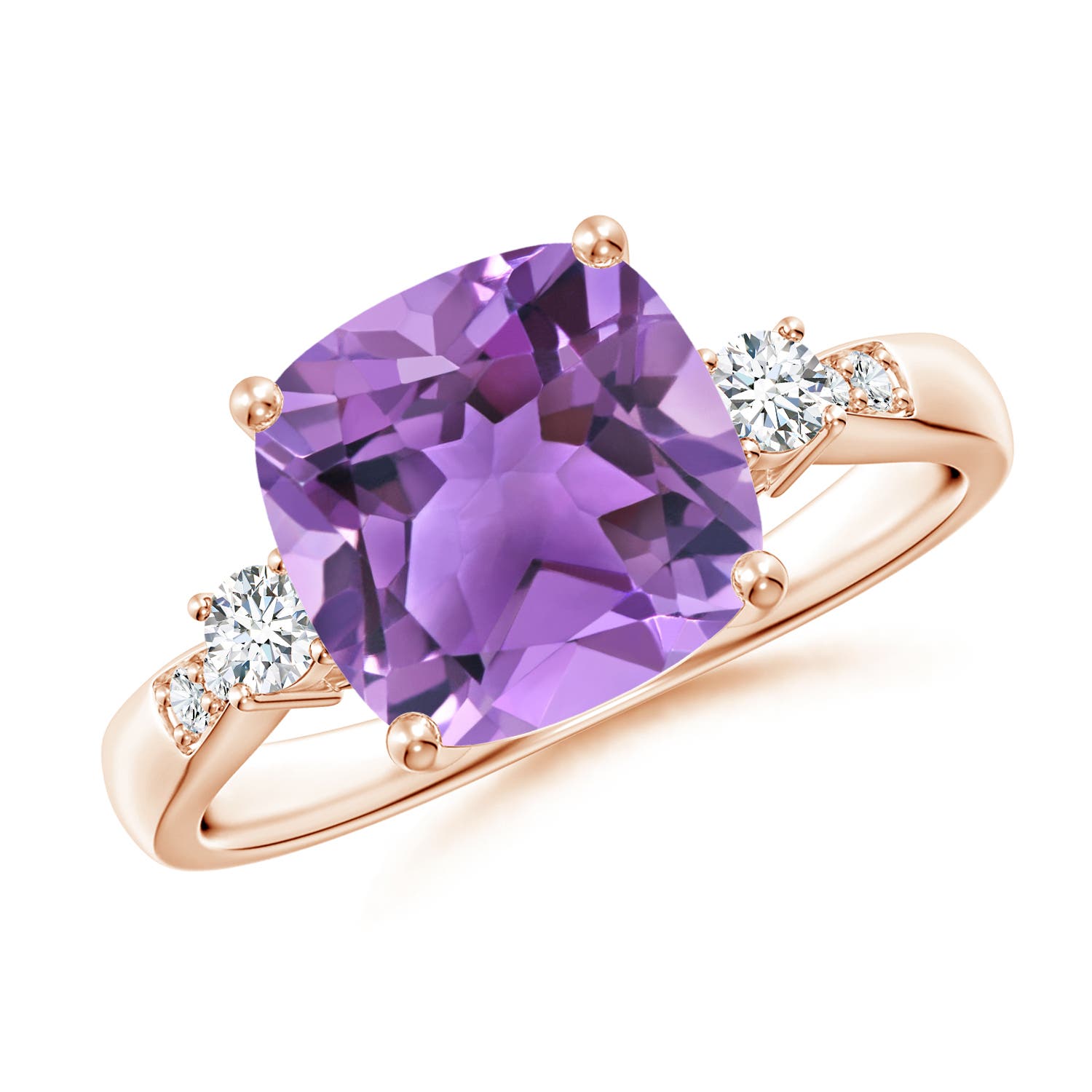 AA - Amethyst / 3.27 CT / 14 KT Rose Gold