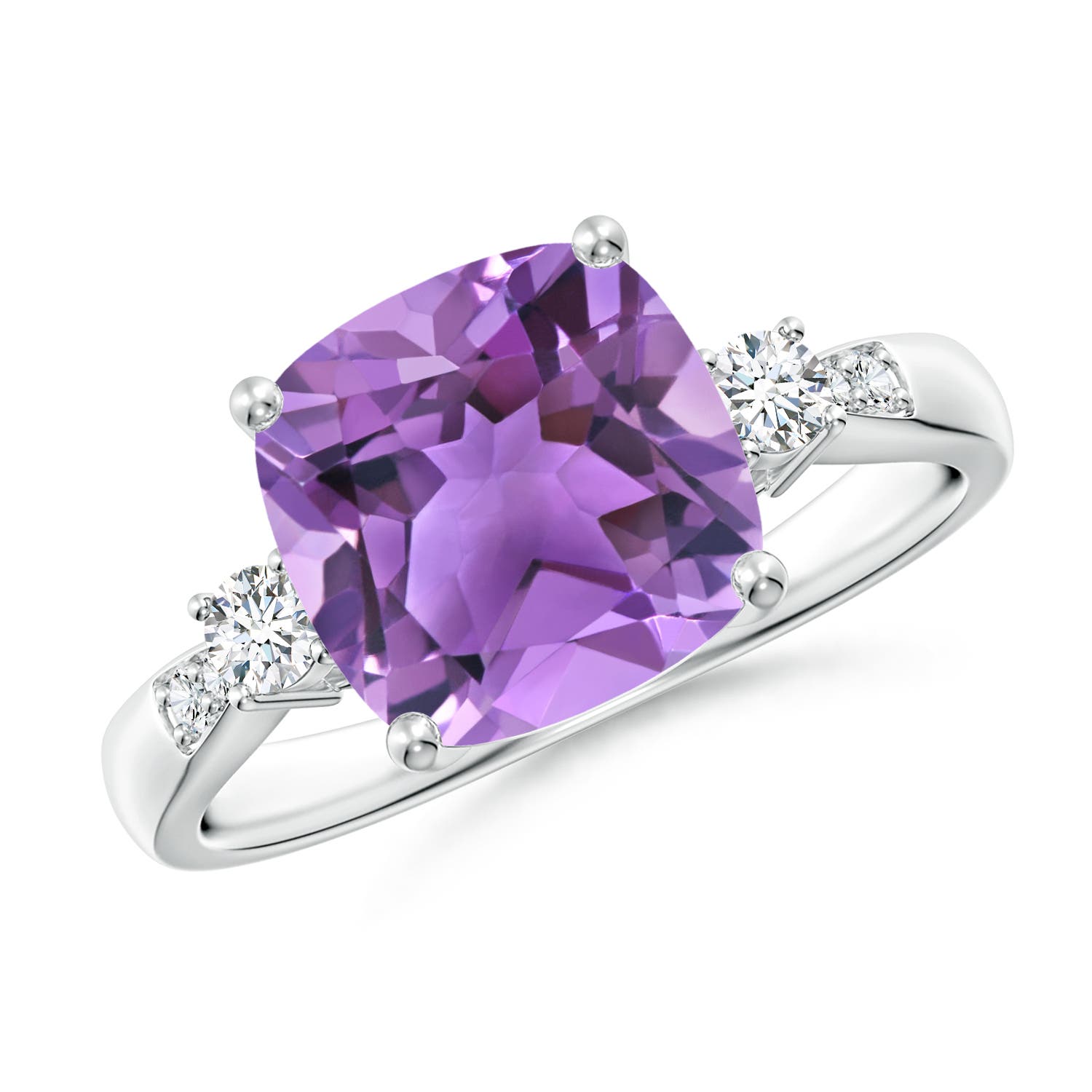 AA - Amethyst / 3.27 CT / 14 KT White Gold