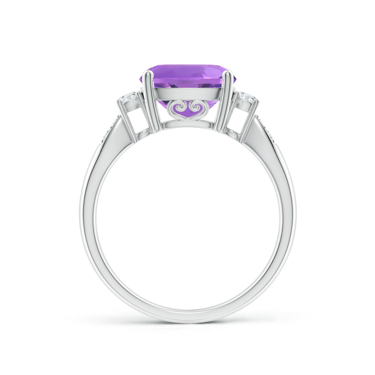 AA - Amethyst / 3.27 CT / 14 KT White Gold