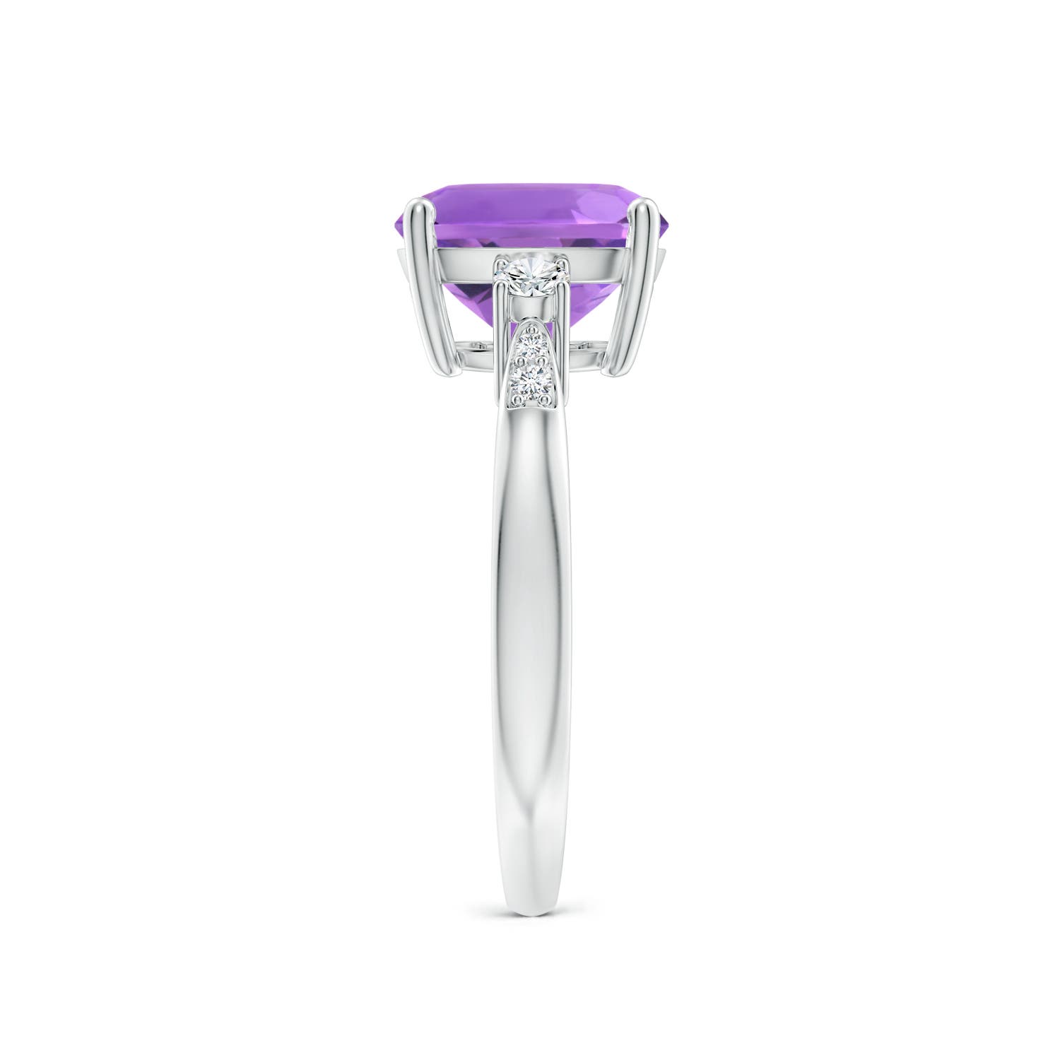 AA - Amethyst / 3.27 CT / 14 KT White Gold
