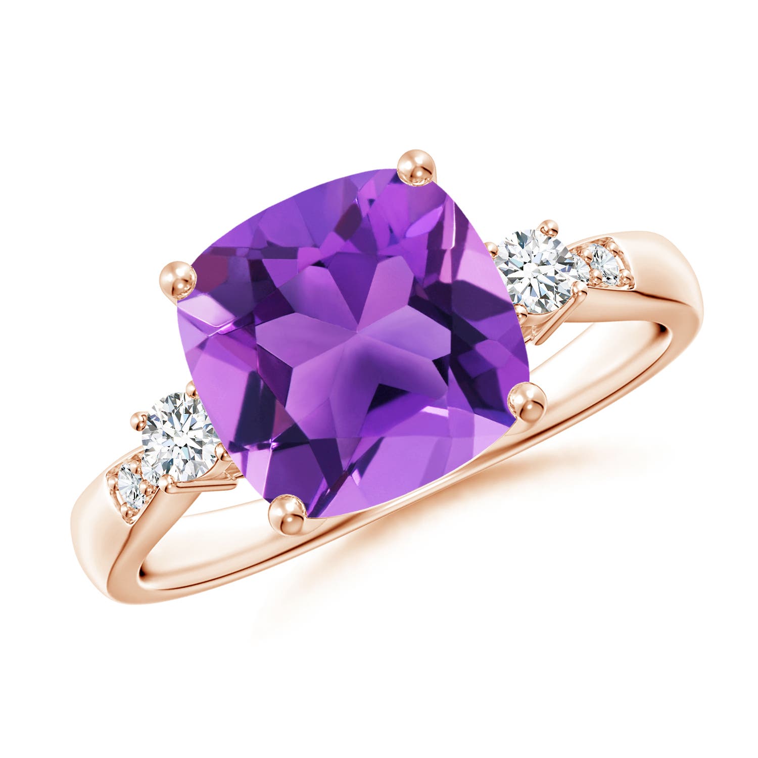 AAA - Amethyst / 3.27 CT / 14 KT Rose Gold