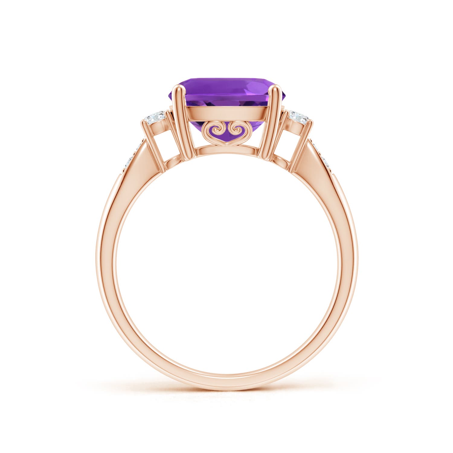 AAAA - Amethyst / 3.27 CT / 14 KT Rose Gold