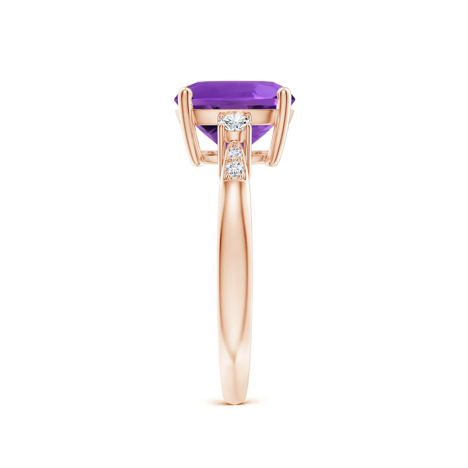 AAAA - Amethyst / 3.27 CT / 14 KT Rose Gold