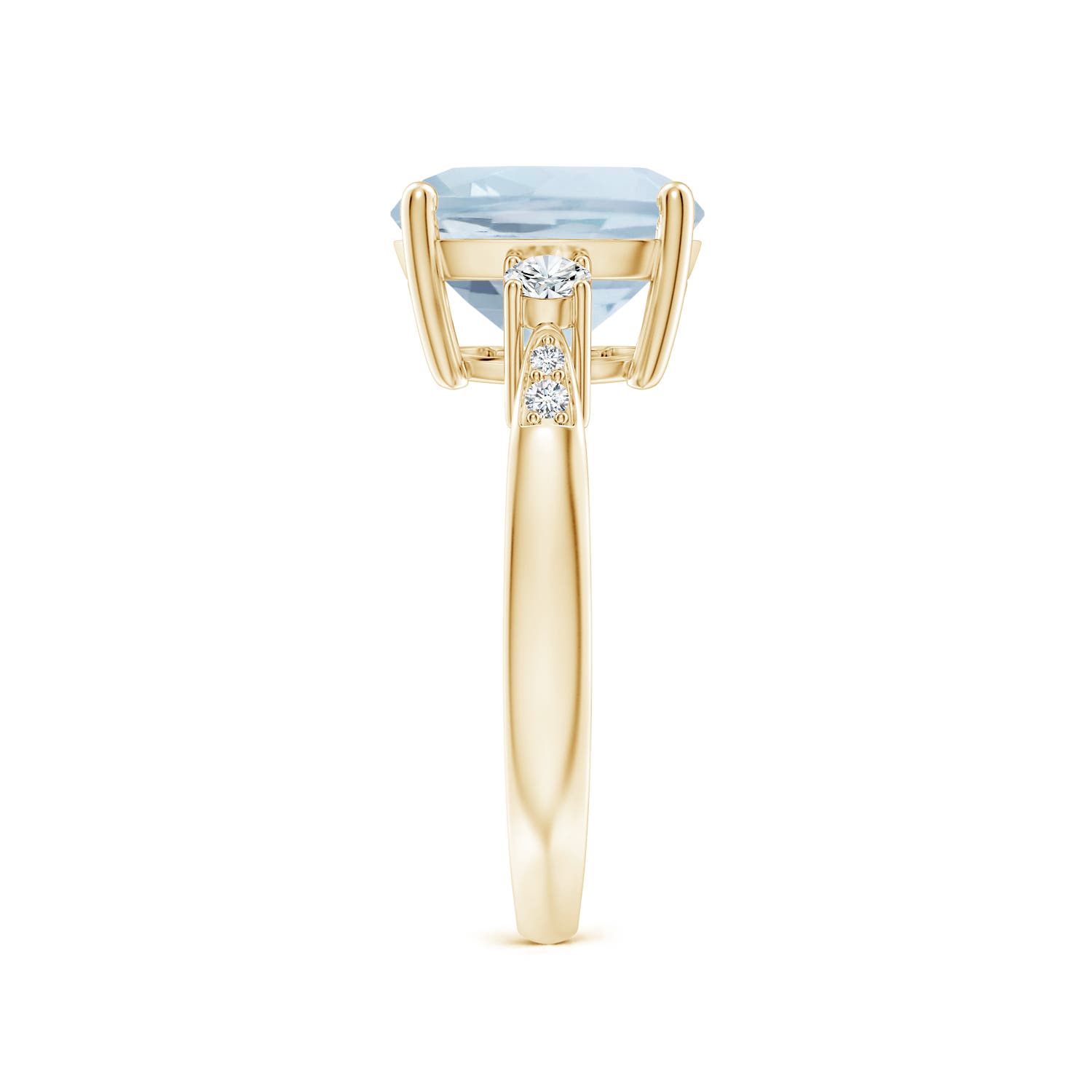 A - Aquamarine / 3.7 CT / 14 KT Yellow Gold