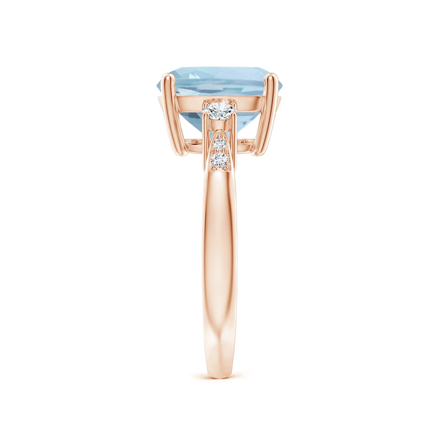 AA - Aquamarine / 3.7 CT / 14 KT Rose Gold