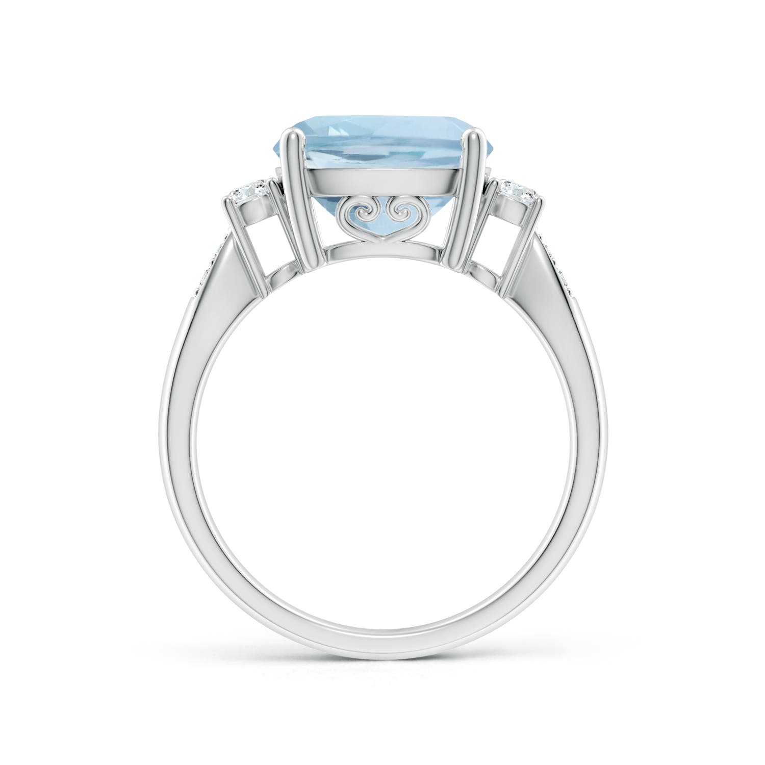 AA - Aquamarine / 3.7 CT / 14 KT White Gold