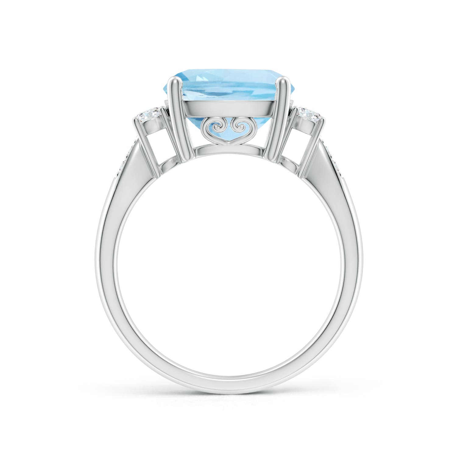 AAA - Aquamarine / 3.7 CT / 14 KT White Gold