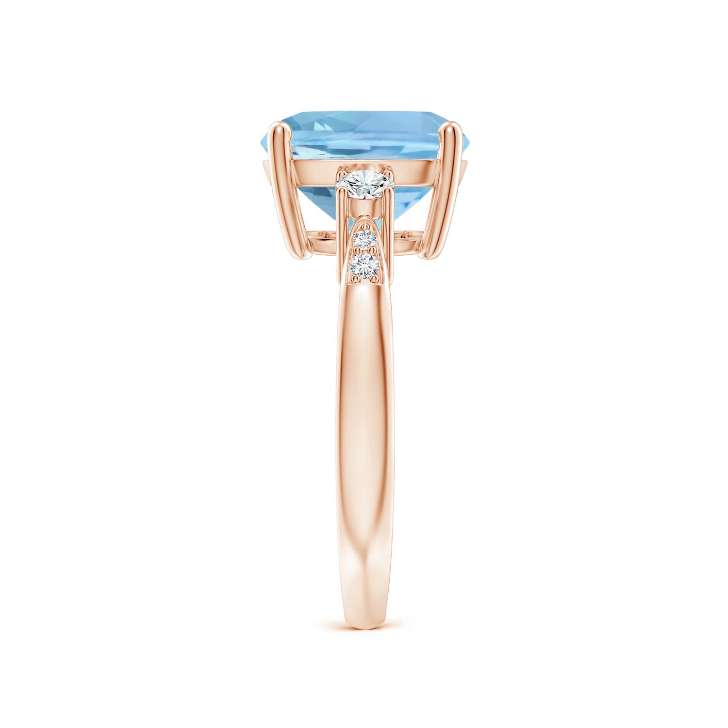 AAAA - Aquamarine / 3.7 CT / 14 KT Rose Gold